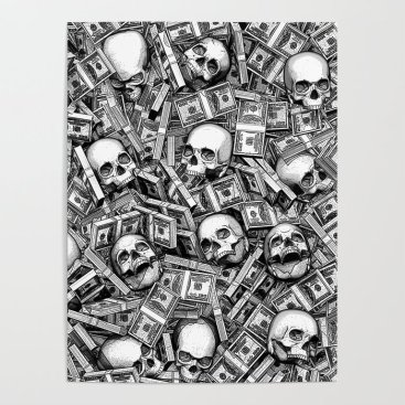 money evil skulls